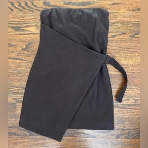 Kate Spade Saturday Wool Mini Dress Strapless Black